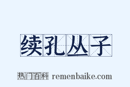 续孔丛子是什么意思的图片